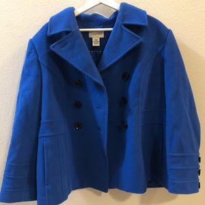 St Johns Bay Peacoat Royal Blue petite XLarge